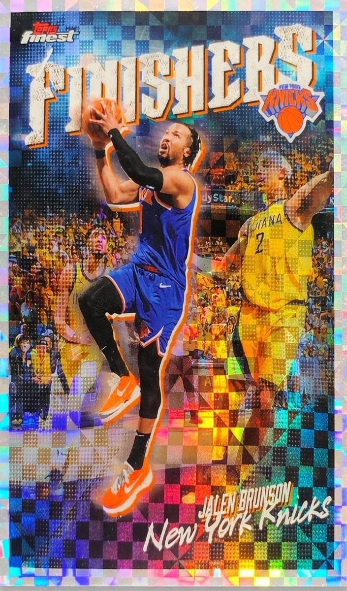 2025 Topps Finest Basketball X-Fractor Jalen Brunson #FI-6 PSA 9