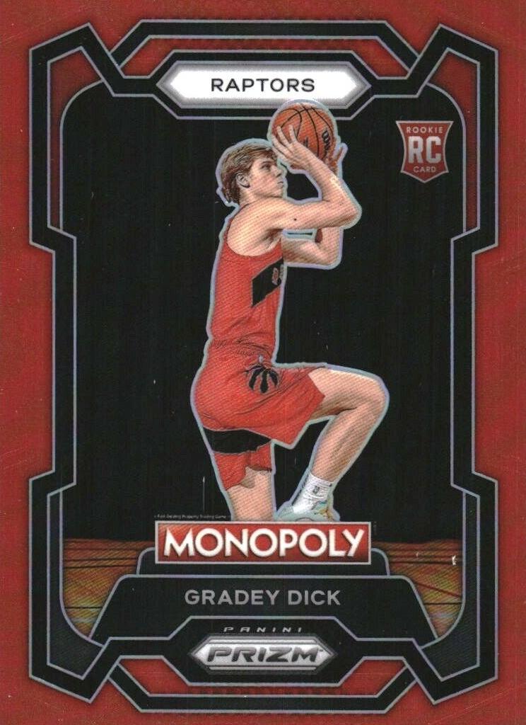 2023 Panini Prizm Monopoly Basketball Red Gradey Dick #84 PSA 8.5