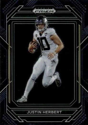 2023 Panini Prizm Draft Picks Football Justin Herbert #60 PSA 10