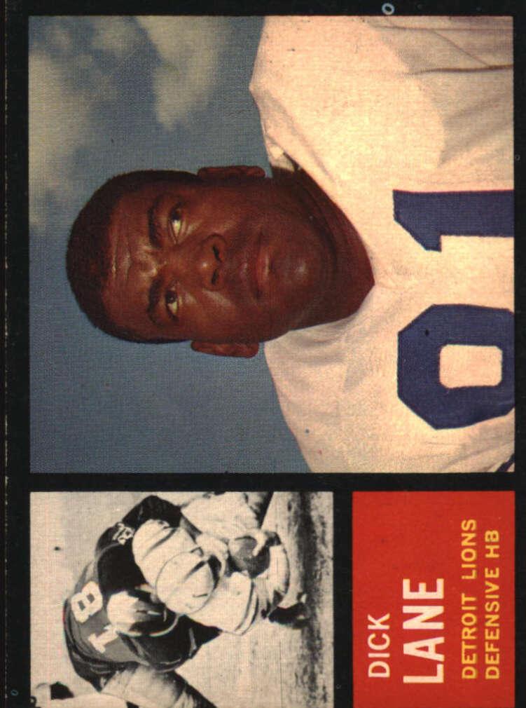 1962 Topps Football Dick Lane #60 PSA 8