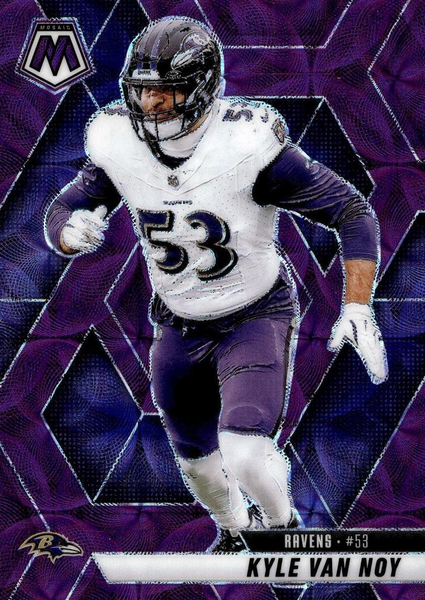 2025 Panini Mosaic Football Purple Scope Kyle Van Noy #13