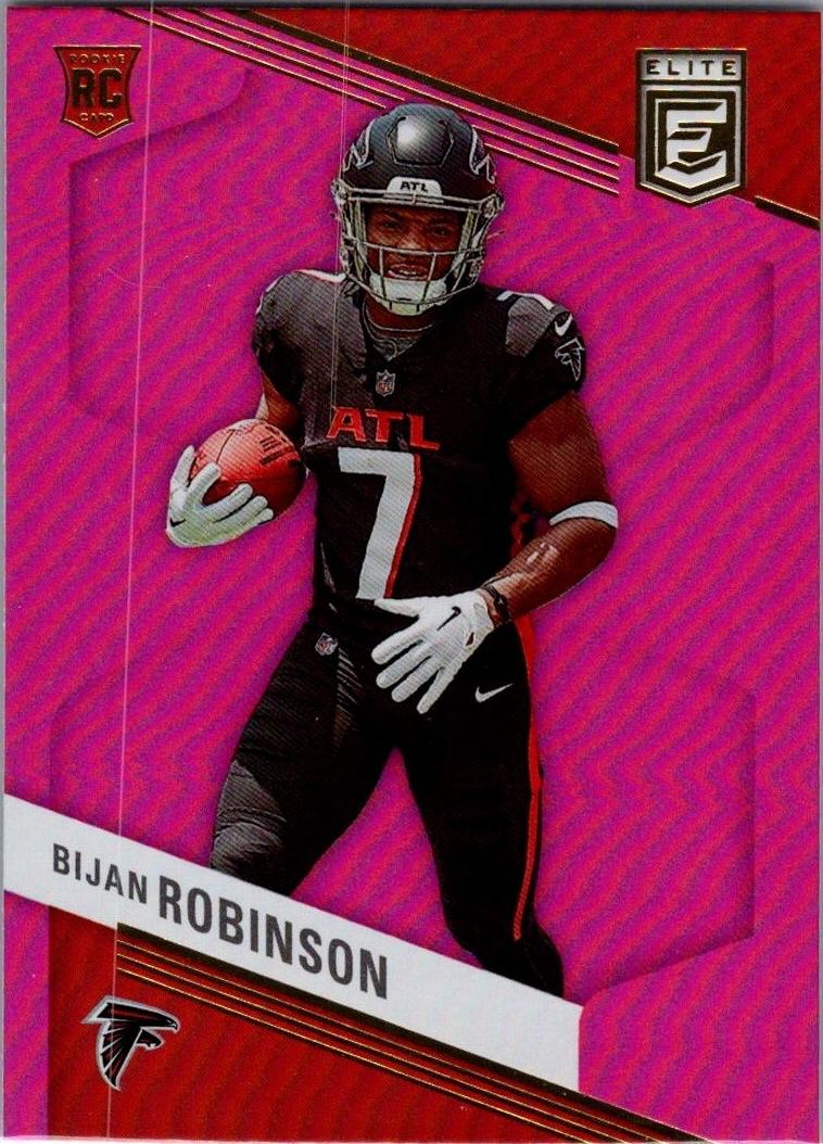 2023 Donruss Elite Football Pink Bijan Robinson #104 PSA 9