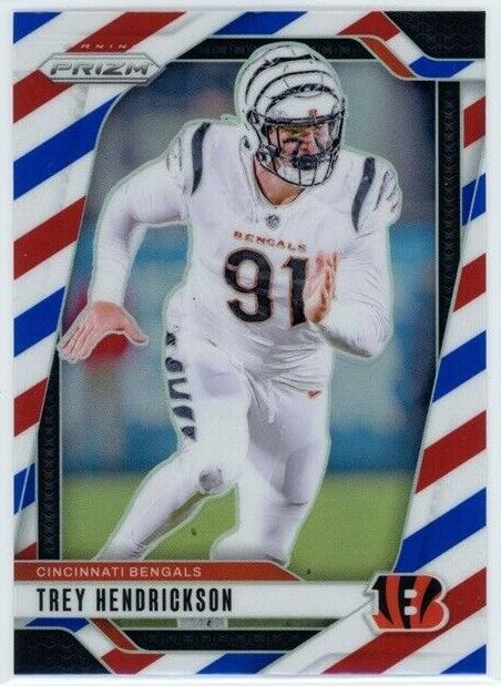 2024 Panini Prizm Football Red White and Blue Trey Hendrickson #59