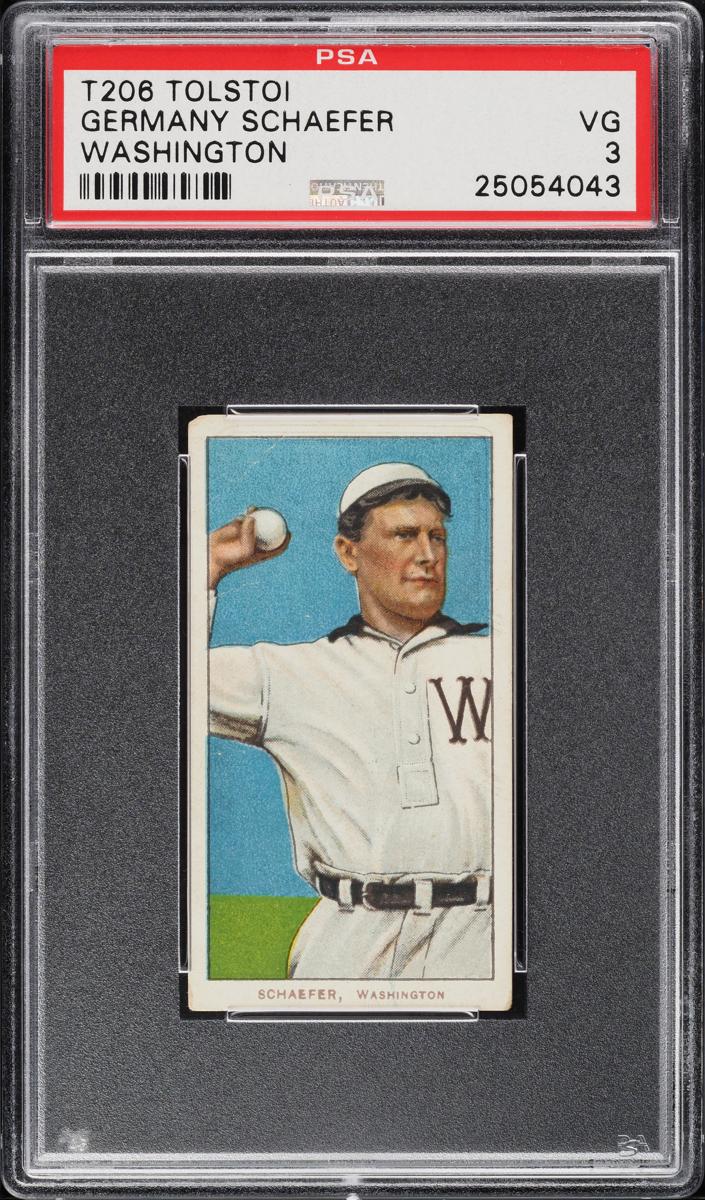 1909-11 T206 Baseball Washington Germany Schaefer #NNO