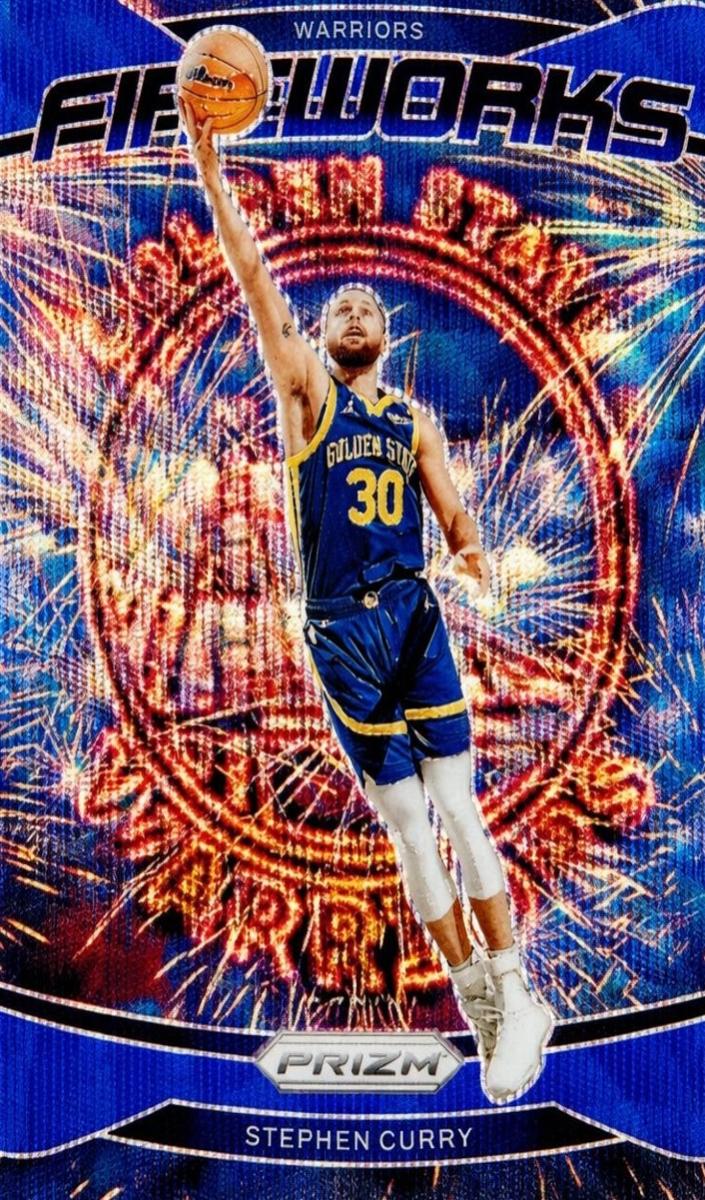 2024 Panini Prizm Basketball Blue Wave Stephen Curry #20
