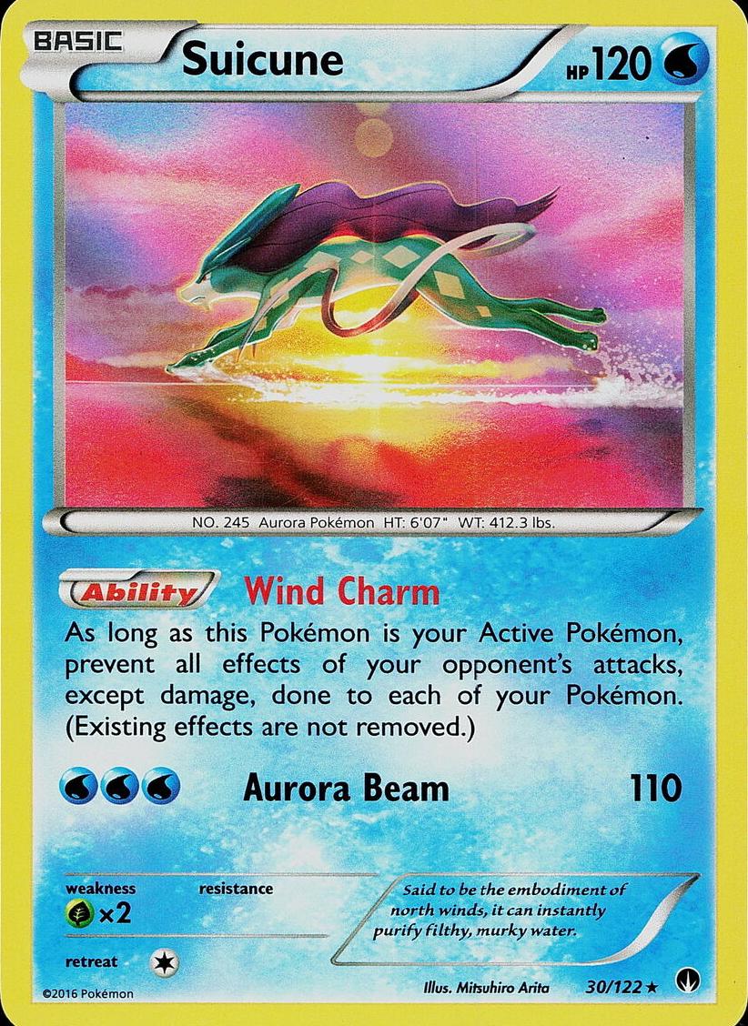 2016 Pokemon XY BREAKpoint Suicune #30 PSA 10