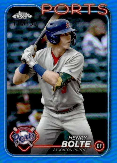 2024 Topps Pro Debut Baseball Blue Refractor Henry Bolte #PDC-69