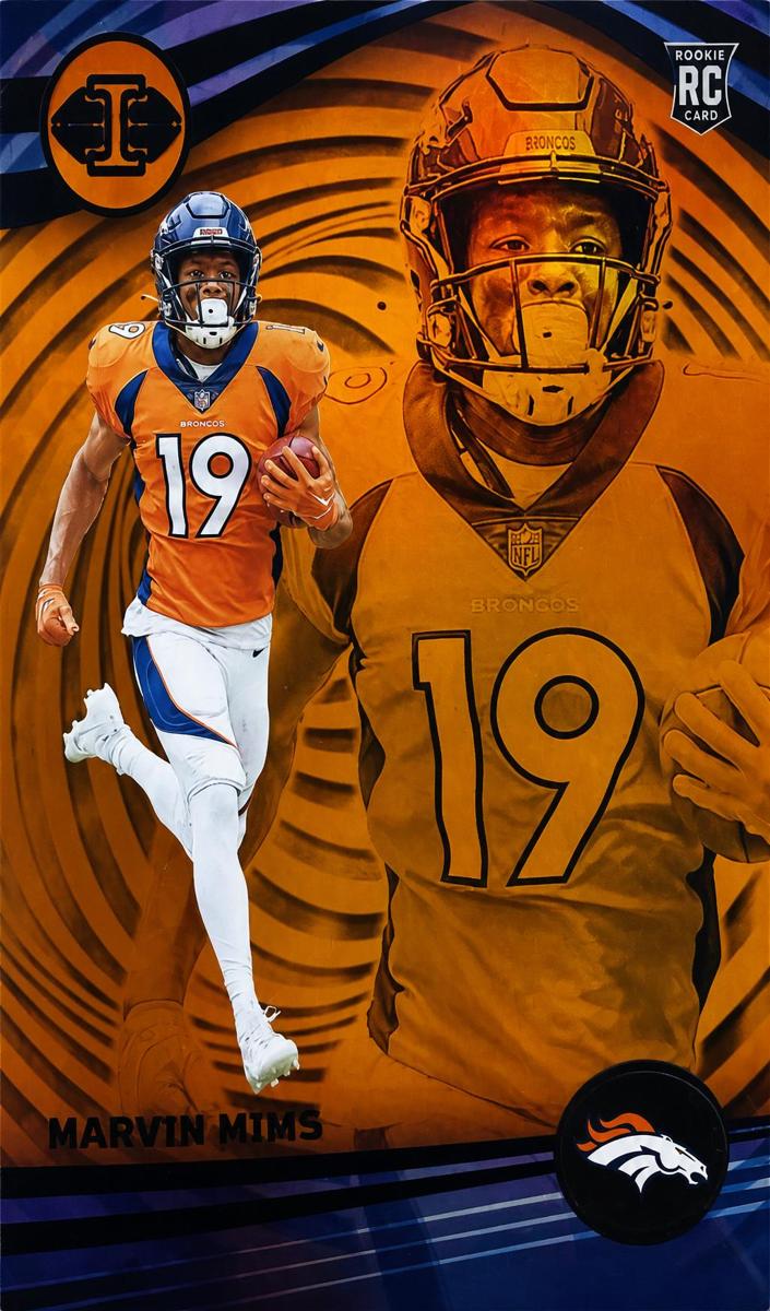2023 Panini Illusions Football Trophy Collection Orange Marvin Mims #34