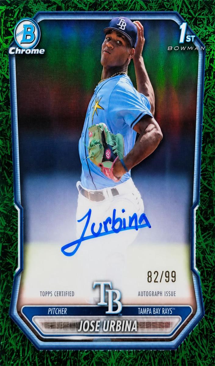 2026 Bowman Baseball Green Grass Refractor Jose Urbina #CPA-JU
