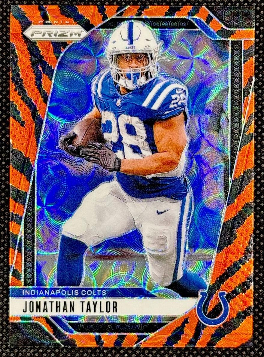 2024 Panini Prizm Football Choice Tiger Stripe Jonathan Taylor #121