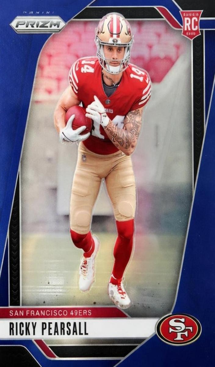 2024 Panini Prizm Football Blue Ricky Pearsall #383 PSA 9