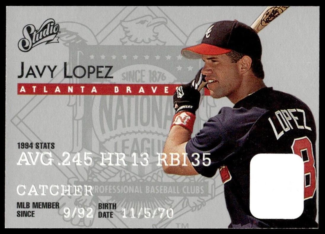 1995 Studio Baseball Javy Lopez #61