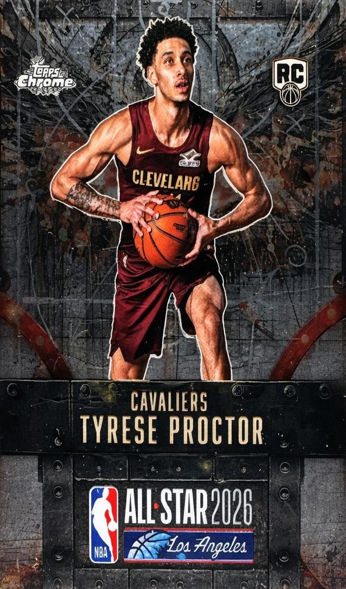 2025 Topps Chrome Cactus Jack X NBA All-Star Game Basketball Tyrese Proctor #100