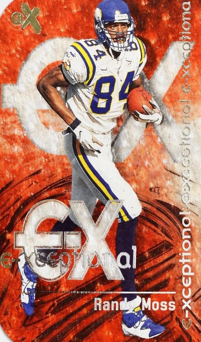 2000 Fleer E-X Football Red Randy Moss #10
