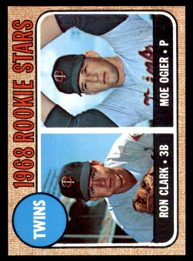 1968 Topps Baseball Twins Rookies #589 PSA 8