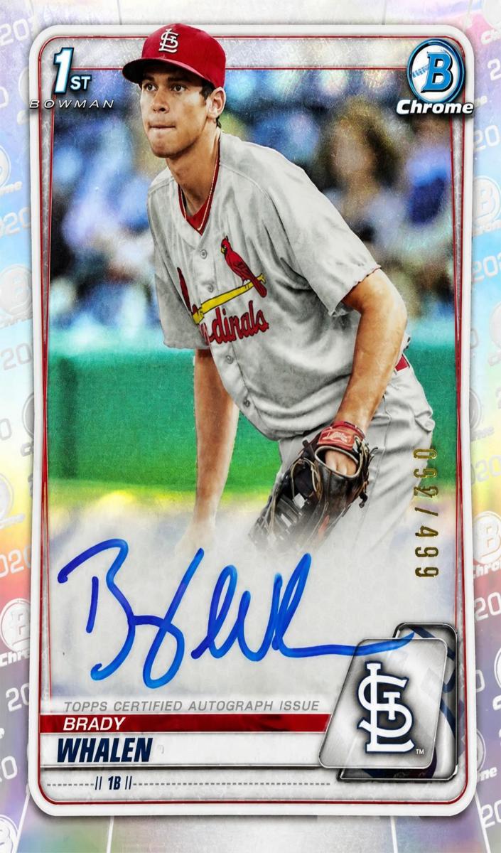 2020 Bowman Chrome Prospects Baseball Refractor Brady Whalen #CPA-BW
