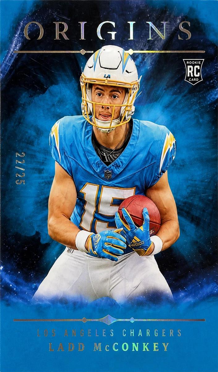 2024 Panini Origins Football Turquoise Ladd McConkey #139