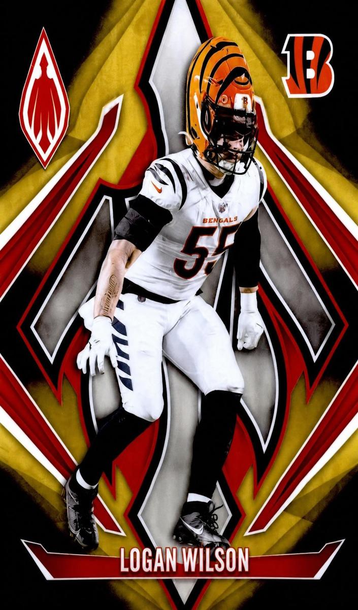 2024 Panini Phoenix Football Gold Fade Logan Wilson #104