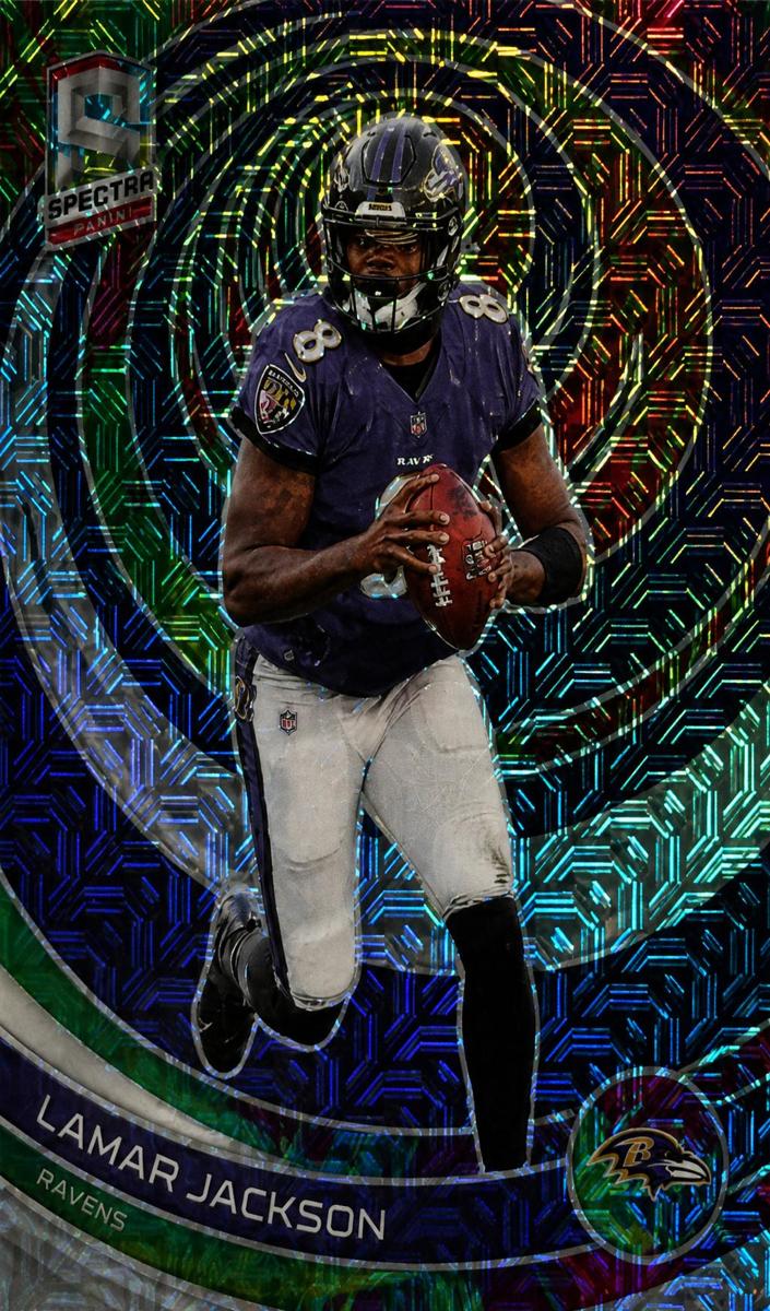 2023 Panini Spectra Football Meta Lamar Jackson #5 PSA 9