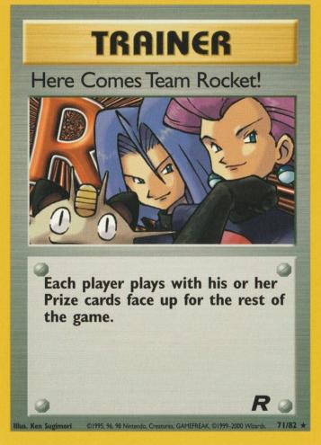 2000 Pokemon Team Rocket Here Comes Team Rocket! #71 PSA 9