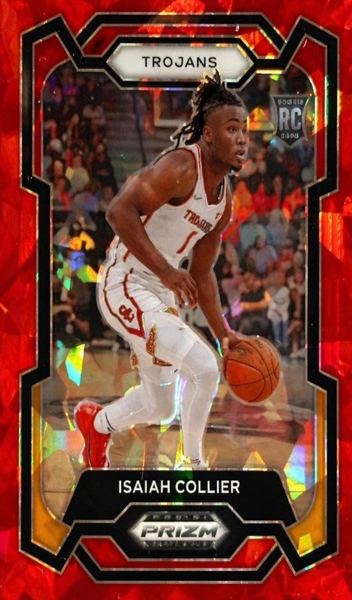 2024 Panini Prizm Draft Picks Basketball Red Ice Isaiah Collier #2