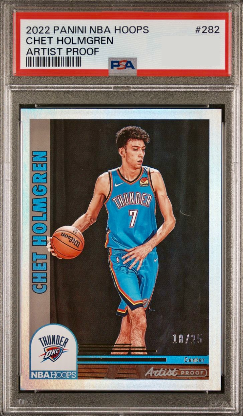 2022 Panini Hoops Basketball Artist Proof Chet Holmgren #282