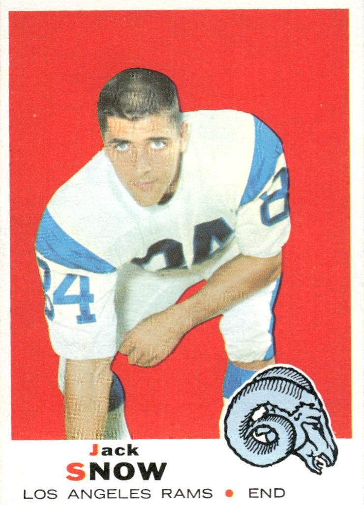1969 Topps Football Jack Snow #256