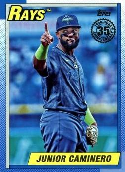 2025 Topps Baseball Junior Caminero #90B2-45 PSA 8