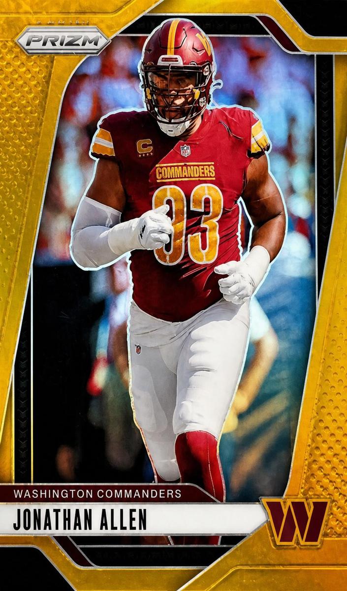 2024 Panini Prizm Football Gold Jonathan Allen #292