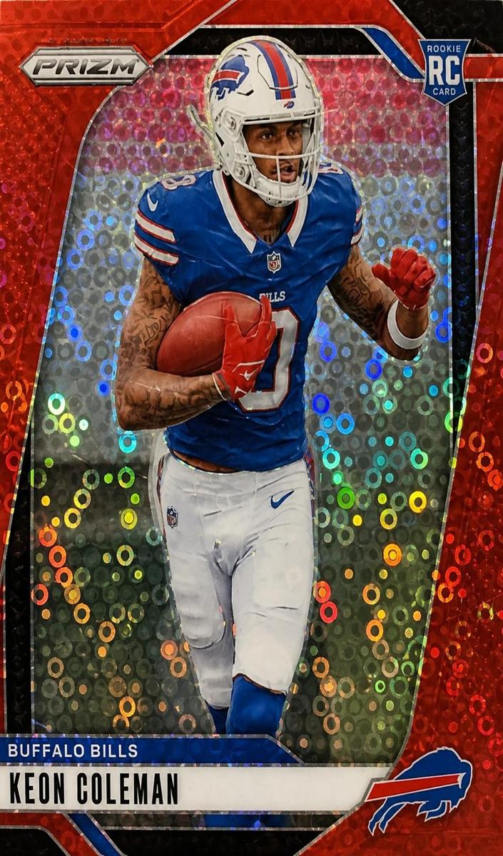 2024 Panini Prizm Football No Huddle Red Keon Coleman #362