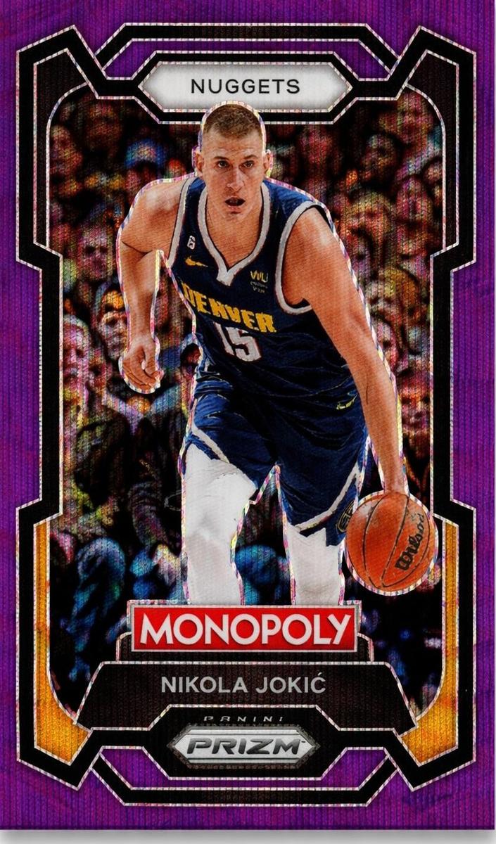 2023 Panini Prizm Monopoly Basketball Purple Nikola Jokic #1 PSA 10