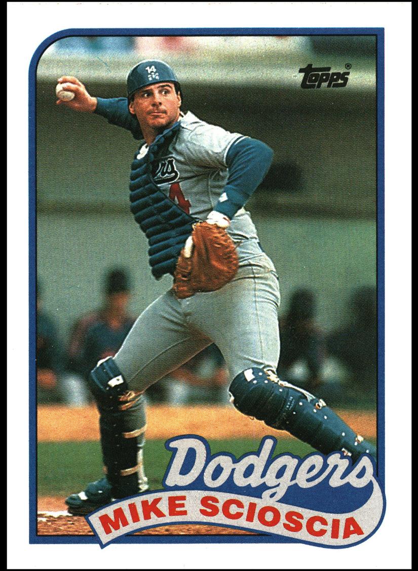 1989 Topps Baseball Mike Scioscia #755 PSA 9