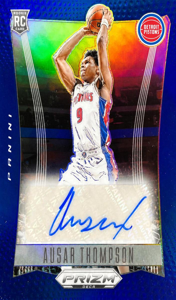 2023 Panini Prizm Deca Basketball Blue Ausar Thompson #DS-AUS