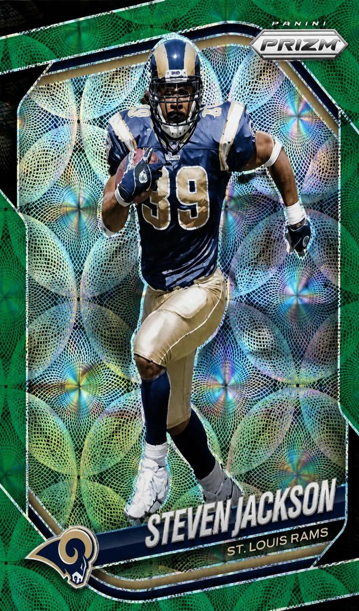 2025 Panini Prizm Football Green Scope Steven Jackson #289