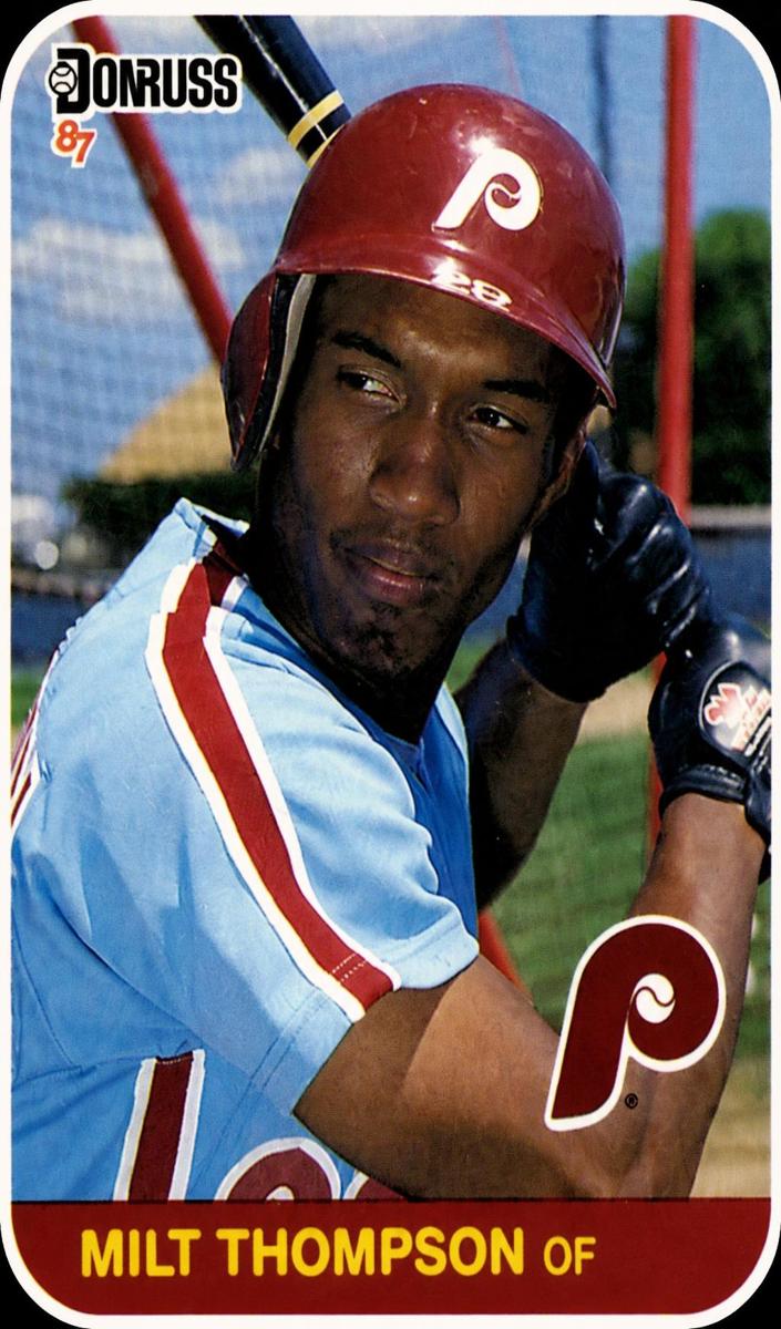 1987 Donruss Baseball Milt Thompson #330