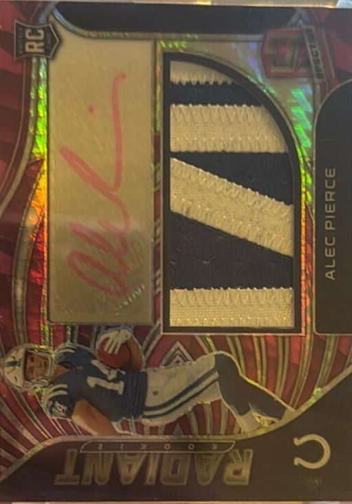 2022 Panini Spectra Football Neon Pink Alec Pierce #RAD-API