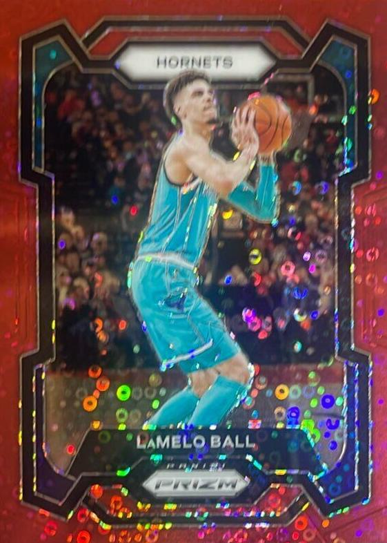 2023 Panini Prizm Basketball Red Seismic LaMelo Ball #41 PSA 9