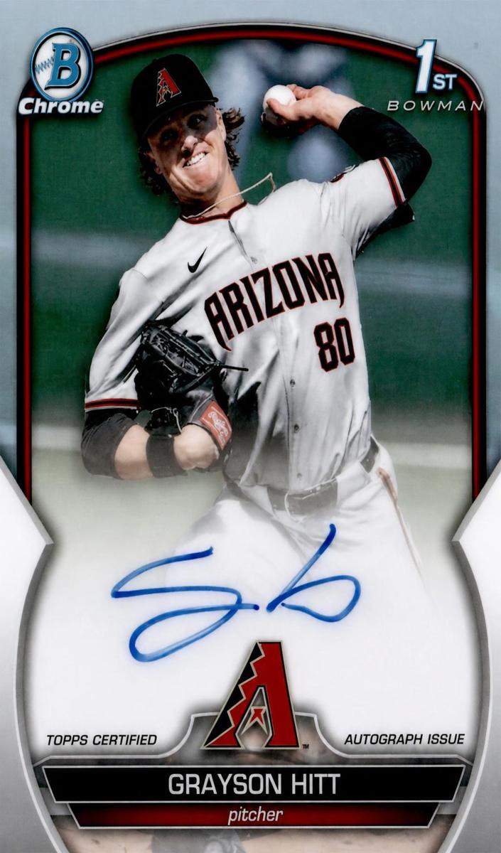 2023 Bowman Draft Chrome Baseball Refractor Grayson Hitt #CDA-GH