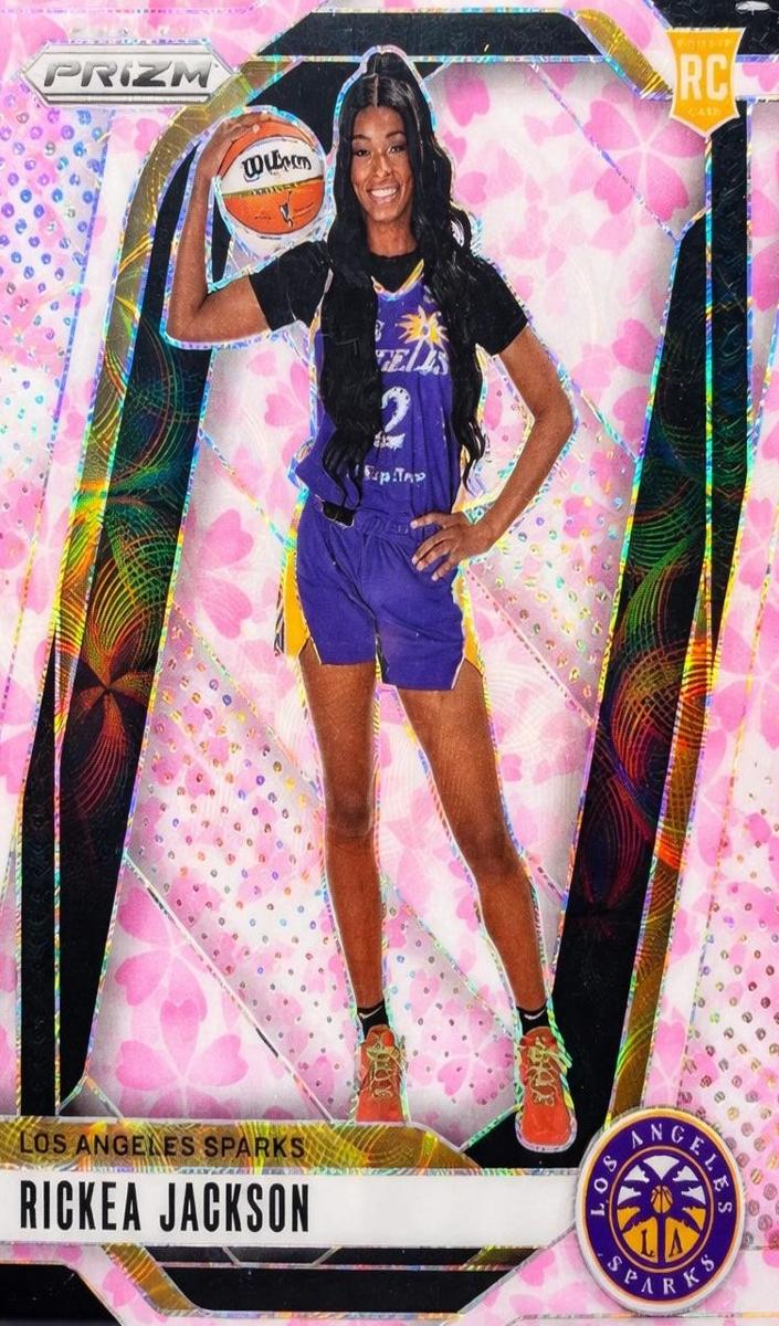 2024 Panini Prizm WNBA Basketball Cherry Blossom FOTL Rickea Jackson #144 PSA 8