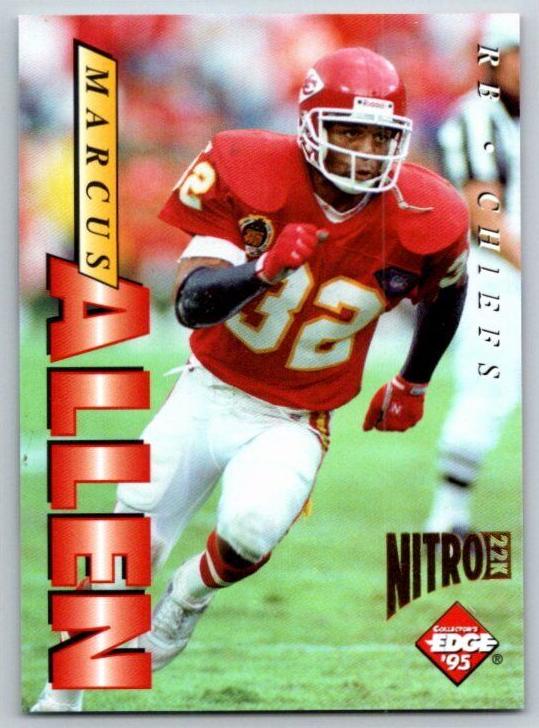 1995 Collector's Edge Football Nitro 22K Marcus Allen #90