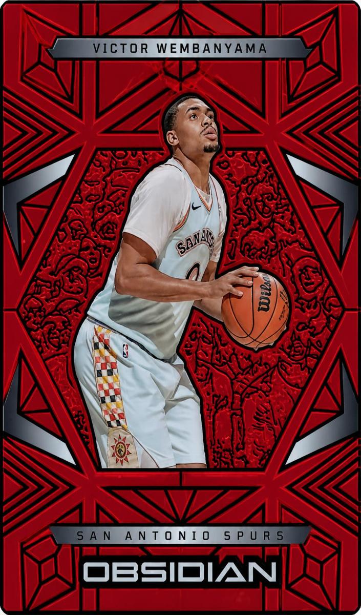 2024 Panini Obsidian Basketball Electric Etch Red Flood Keldon Johnson #28