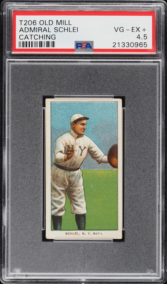 1909-11 T206 Baseball Catching Admiral Schlei #NNO