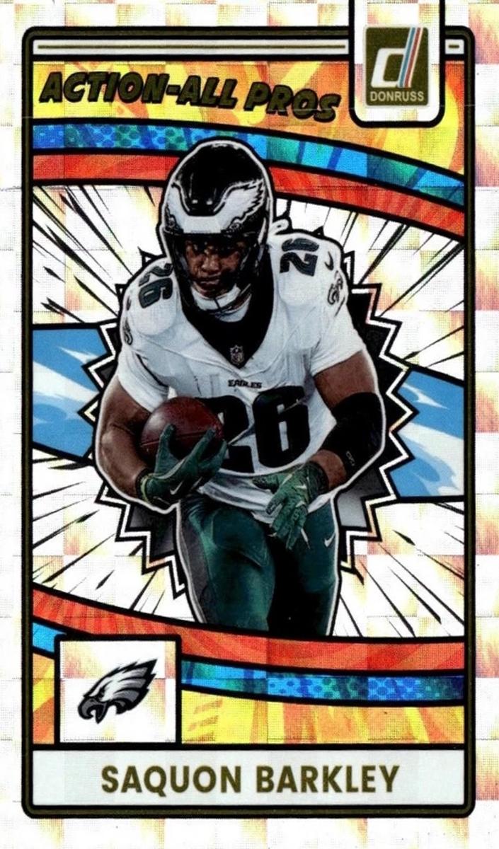 2025 Panini Donruss Football Saquon Barkley #AAP-SBA PSA 9