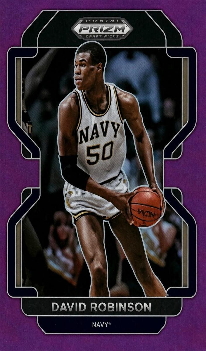 2022 Panini Prizm Draft Picks Basketball Purple David Robinson #10
