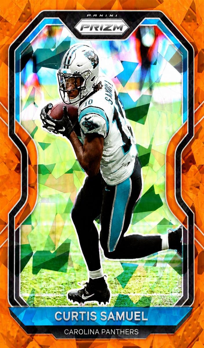 2020 Panini Prizm Football Orange Ice Prizm Curtis Samuel #235