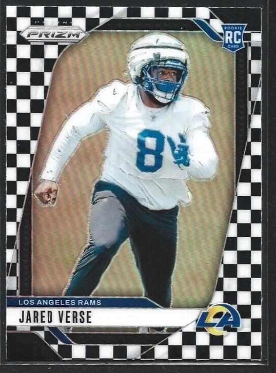 2024 Panini Prizm Football Black and White Checker Jared Verse #341 PSA 9