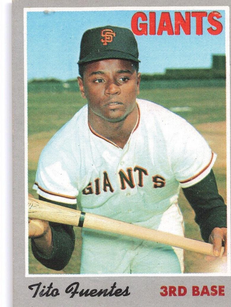 1970 Topps Baseball Tito Fuentes #42 PSA 9