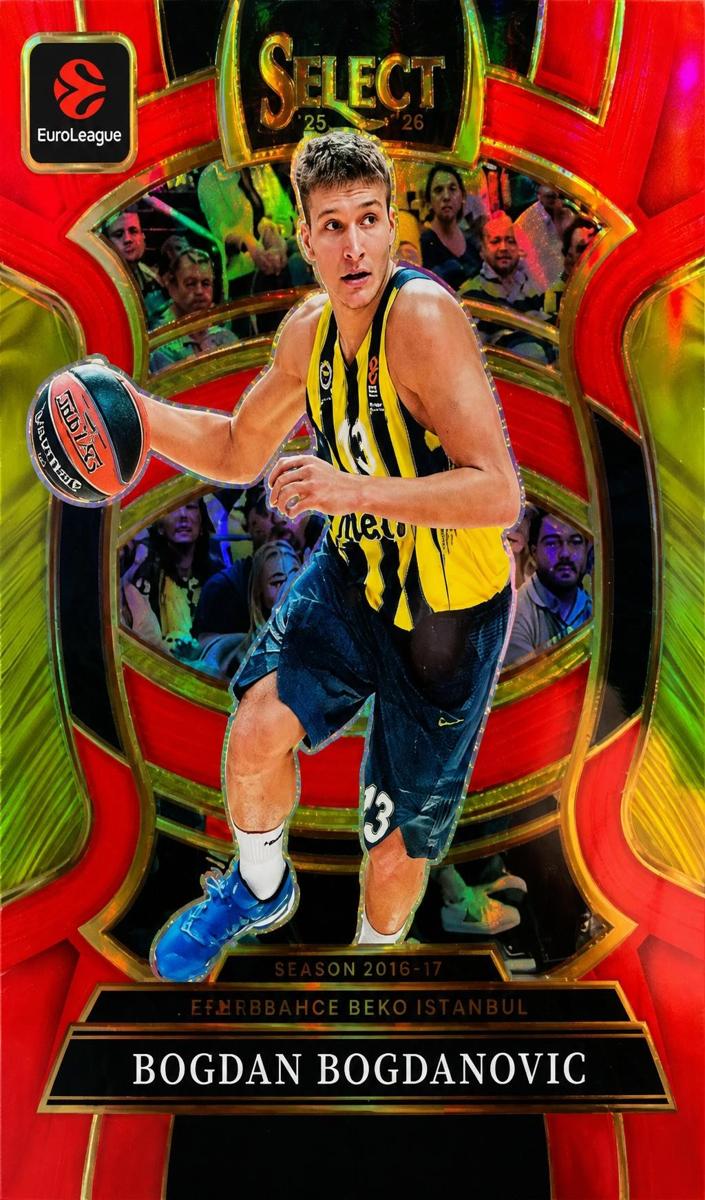 2025 Panini Select EuroLeague Basketball Red Bogdan Bogdanovic #42