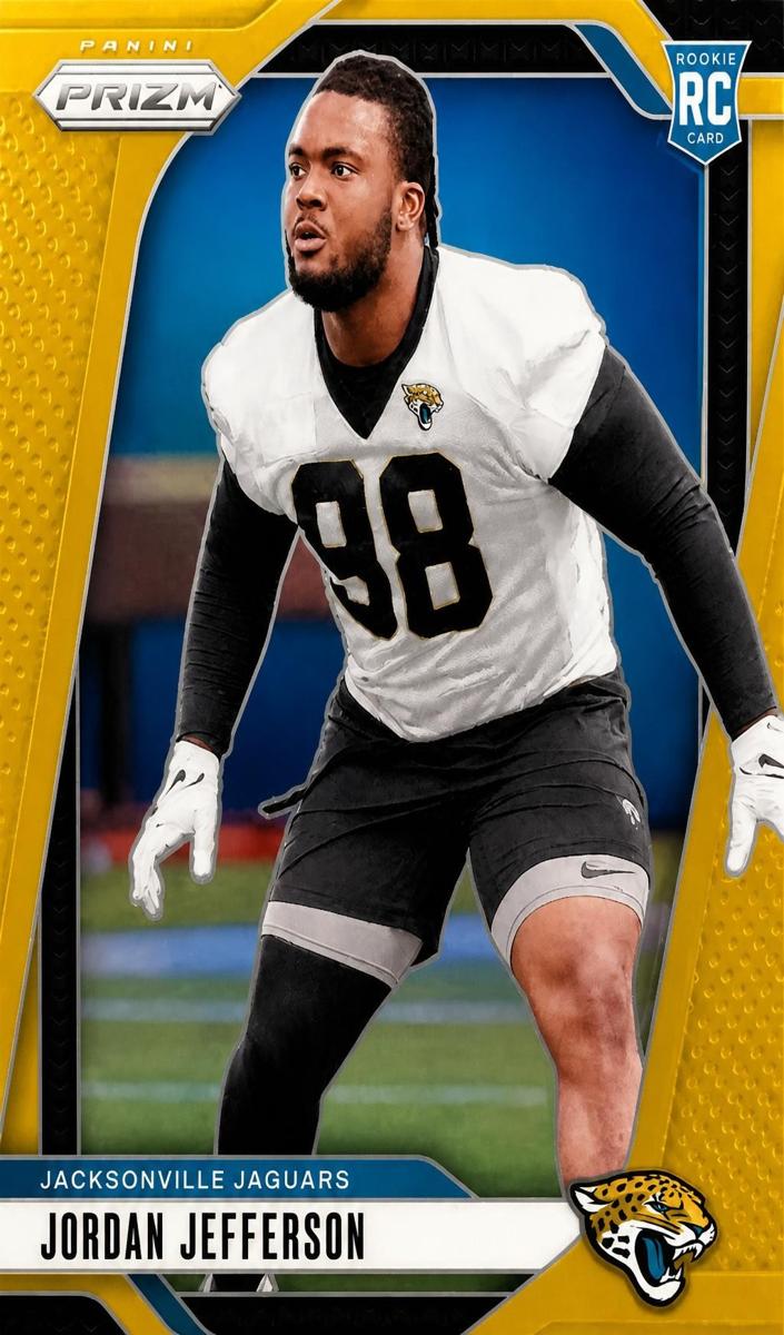 2024 Panini Prizm Football Gold Jordan Jefferson #358