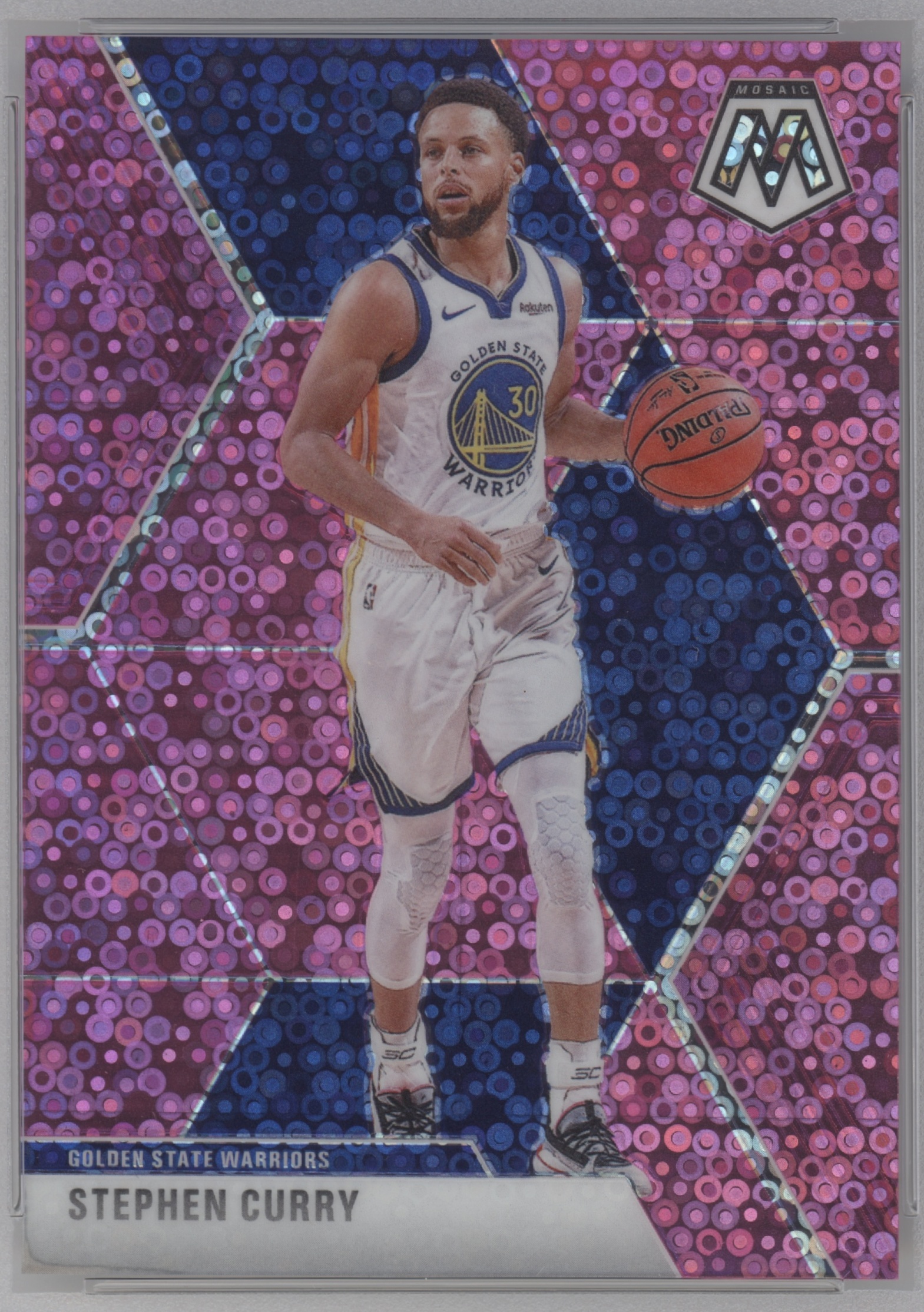 2019 Panini Mosaic Basketball Fast Break Pink Stephen Curry #70 PSA 10